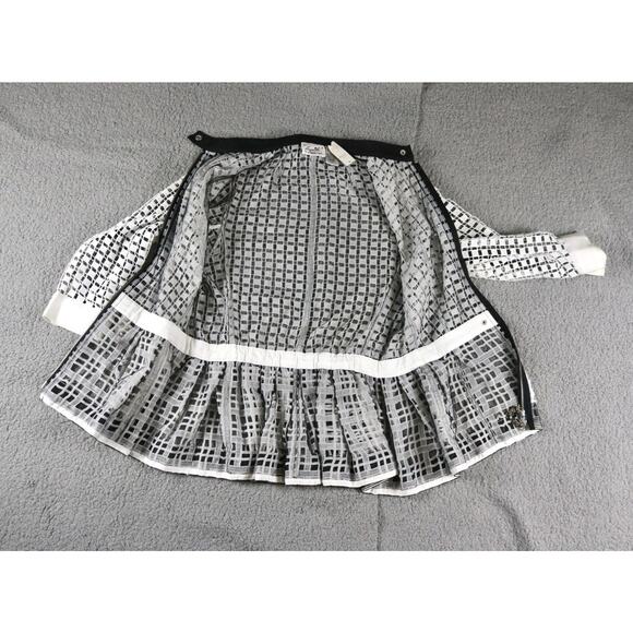 New Anthropologie Beguile x Byron Lars Lace Crochet Peplum Jacket 8 Lined Multi - Picture 5 of 11